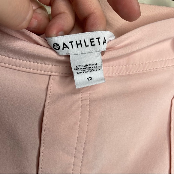 ATHLETA Vienna Women’s Cargo Pants Light Orchid Pink Size 12 Petal Pink Wide Leg - Picture 7 of 13